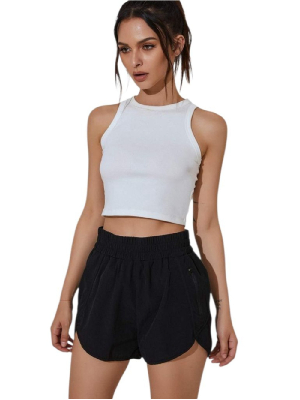 Women's Unbranded Black Athletic Shorts Size l